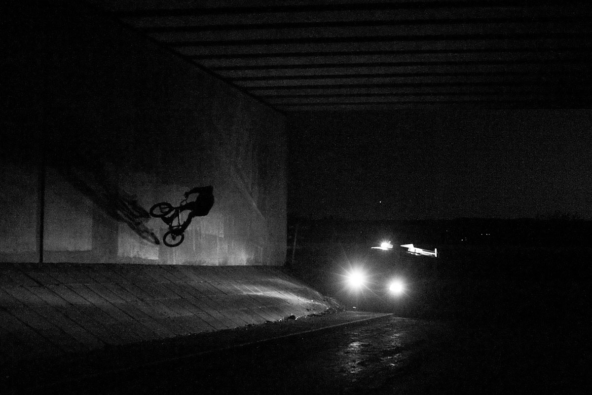 Country lanes after dark