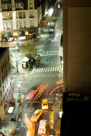 view from the hotel’s roof terrace